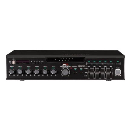 Inter-M MA-224U Цифровой микшер-усилитель с USB-медиаплеером, 5 зон, 240 Вт, 5 унив., 1 лин., вход АТС