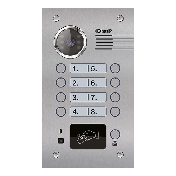 BAS-IP BA-08E Silver Вызывная панель