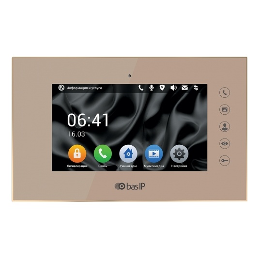 BAS-IP AQ-07 GOLD Монитор IP-домофона