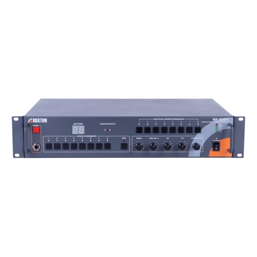Roxton RP-8264 Универсальный порт для усилителей до 4х500 Вт/100 В