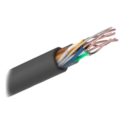 Sarmatt U/UTP-CAT5e 4 пары, медь (внешний), черный, бухта 305м Кабель